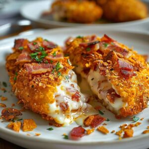 Cream Cheese and Bacon Stuffed Doritos Chicken