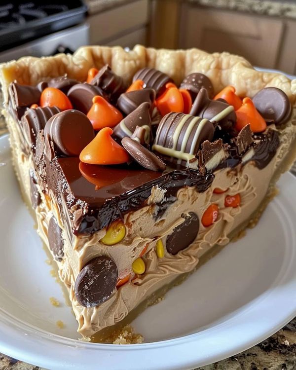 Giant Reese's Peanut Butter Cup Pie
